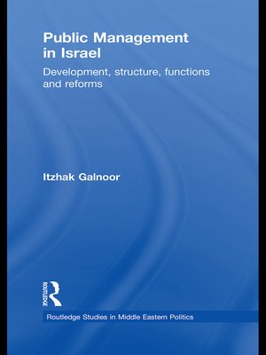 cover image of Public Management in Israel